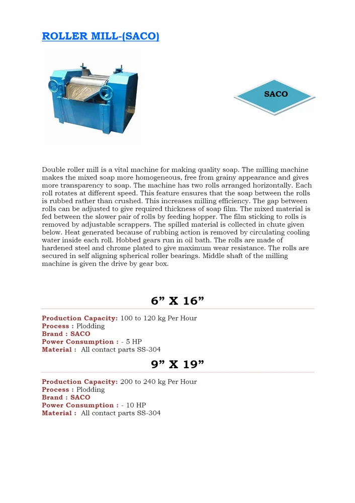 Duplex Vacuum Type Soap Plodder Machine