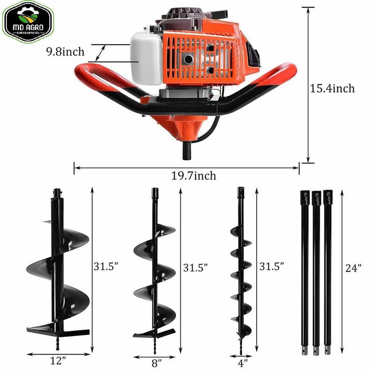 Earth Soil Land Auger Digger Drill Machine