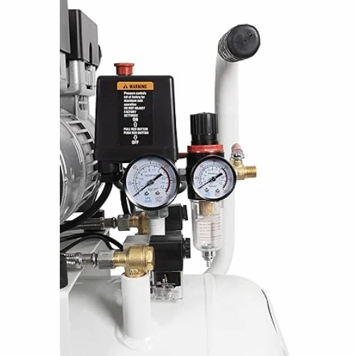 Elephant 2 HP Oil Free & Noiseless Double Head Air Compressor 50 Litre 100% Copper Winding F-50