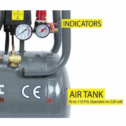 Elephant Air Compressor 30 litres 2 HP AC30C with Tire Inflating Gun TG-08 & PU Pipe 10 Mtr. Coil