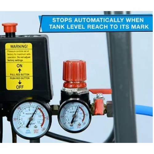 Elephant Air Compressor 30 litres 2 HP AC30C with Tire Inflating Gun TG-08 & PU Pipe 10 Mtr. Coil