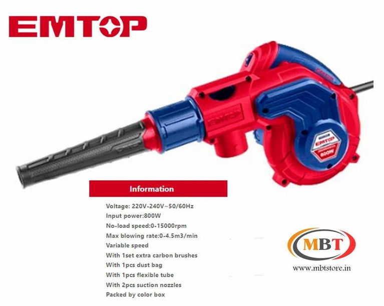 Emtop  EABR8001 Vacuum Cleaner And Aspirator Blower