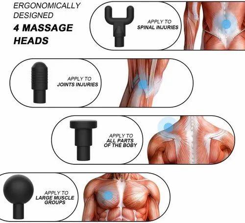 Fascial Gun 320 - New Electrical Deep Vibrating Tissue Facial Body Muscle Gun Massager