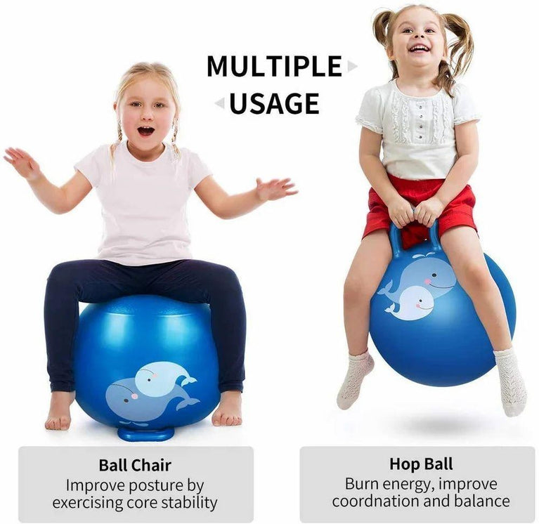 HOP BALL 65 CM - Jumping Ball Bounce Rubber Hop Ball