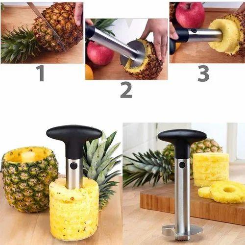 Heavy Stainless Steel Fruit Pineapple Corer Slicer