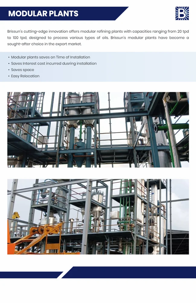 Industrial Edible Oil Refinery Plants