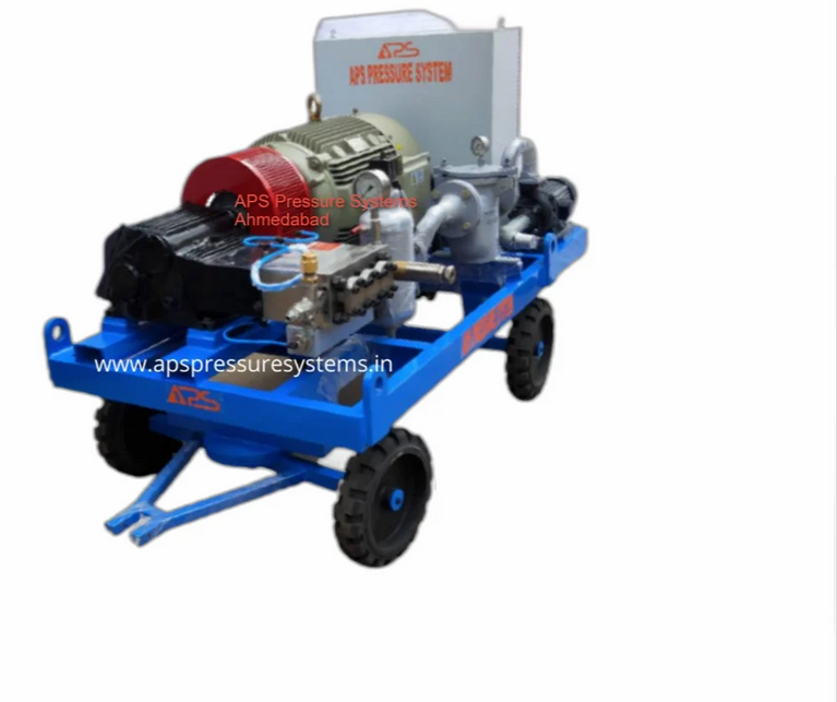 Industrial Heat Exchanger Tube Cleaning Water Jetting Machine