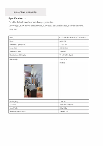 Industrial Humidification System