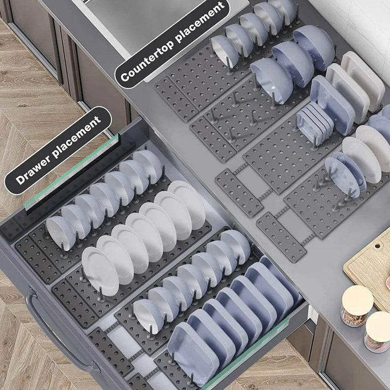 KITCHEN DRAWER ORGANIZER - Drawer Drainer for Countertops Kitchen Cabinets Organizer