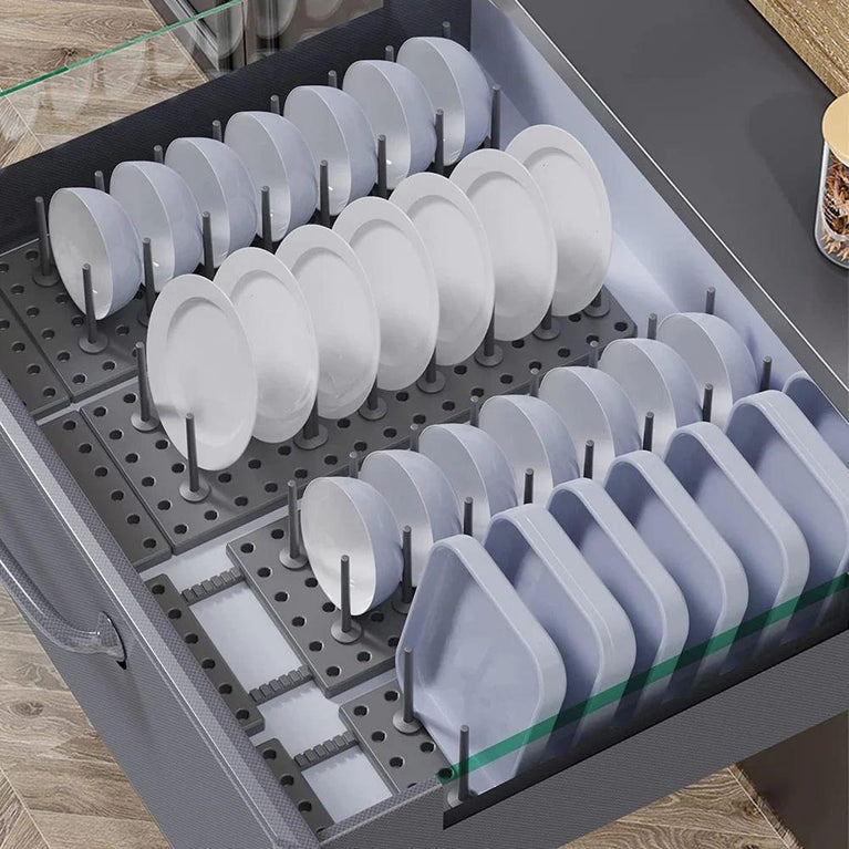 KITCHEN DRAWER ORGANIZER - Drawer Drainer for Countertops Kitchen Cabinets Organizer
