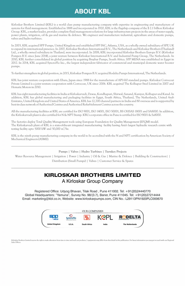 Kirloskar Horizontal Split Casing Pumps