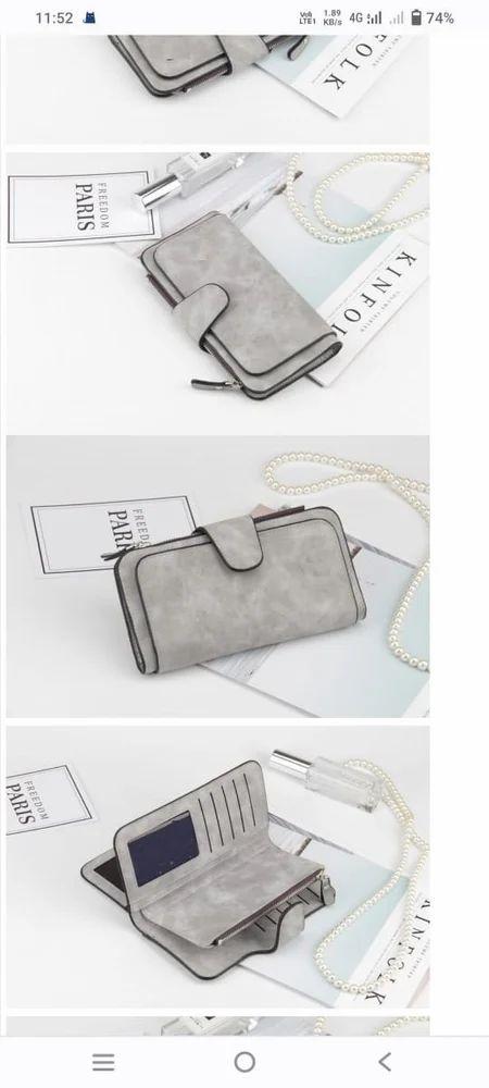 LADIES CLUTCH WALLET BIG - Women's Long Leather Wallet