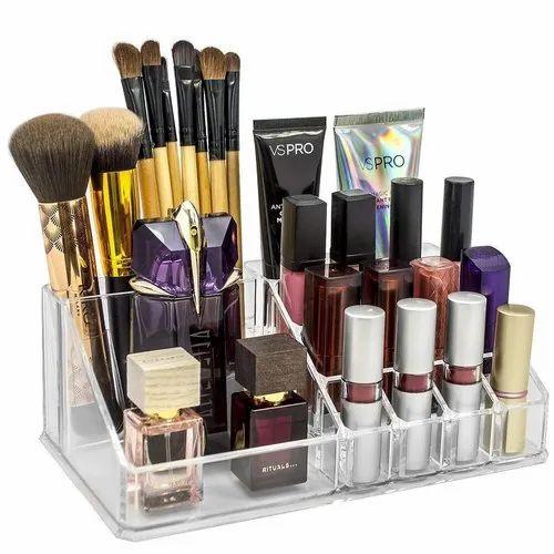 Lipstick Holder - 16 Compartment Cosmetic Makeup Jewellery Acrylic Lipstick Storage Organiser Box