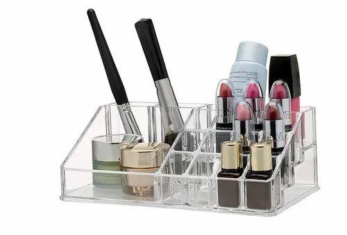 Lipstick Holder - 16 Compartment Cosmetic Makeup Jewellery Acrylic Lipstick Storage Organiser Box