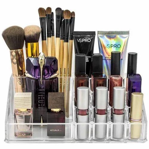 Lipstick Holder - 16 Compartment Cosmetic Makeup Jewellery Acrylic Lipstick Storage Organiser Box