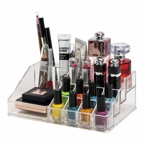 Lipstick Holder - 16 Compartment Cosmetic Makeup Jewellery Acrylic Lipstick Storage Organiser Box