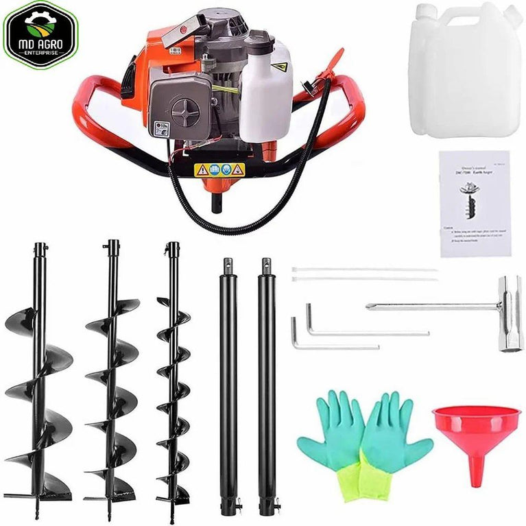 MD Agro Heavy Duty 68cc Petrol Earth Auger