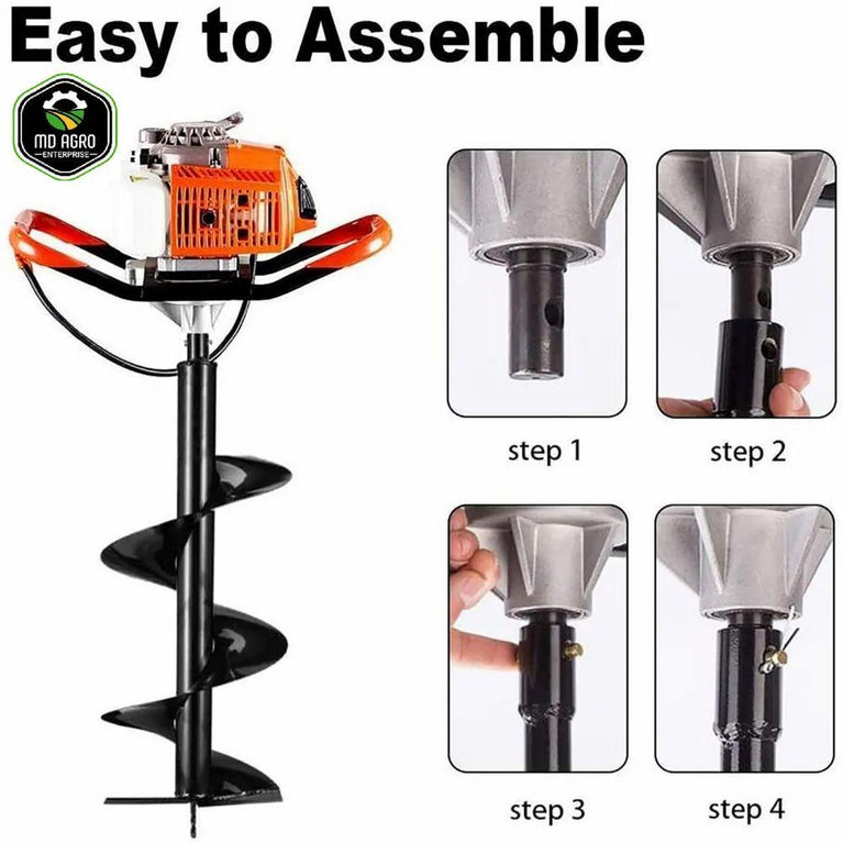 MD Agro Heavy Duty 68cc Petrol Earth Auger