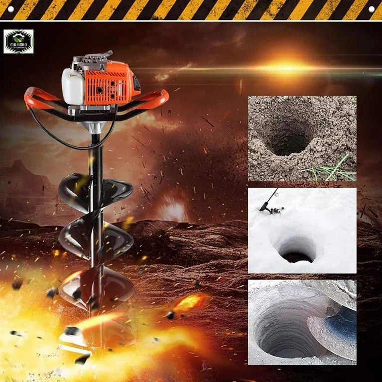 MD Agro Heavy Duty 68cc Petrol Earth Auger