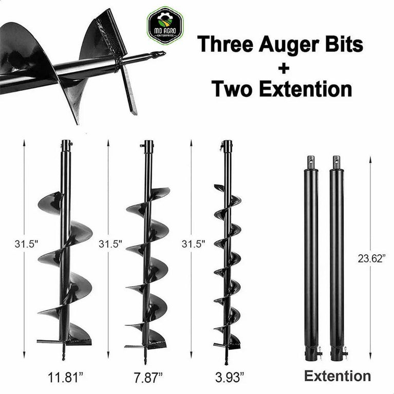 MD Agro Heavy Duty 68cc Petrol Earth Auger