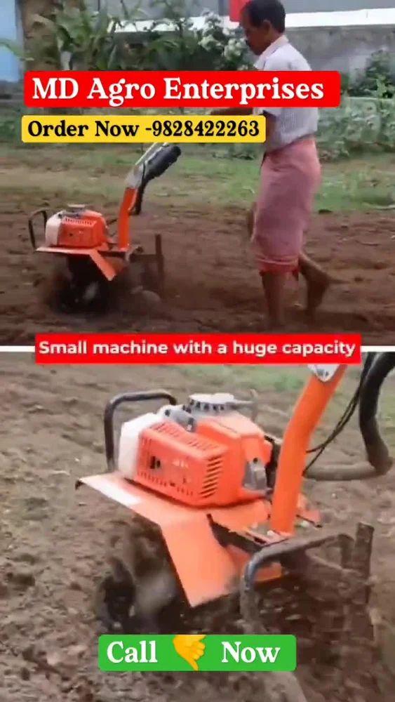 MD Agro Heavy Duty Mini Rotary Tiller 68CC