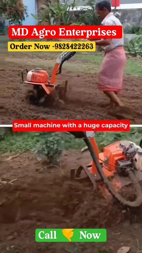MD Agro Heavy Duty Mini Rotary Tiller 68CC