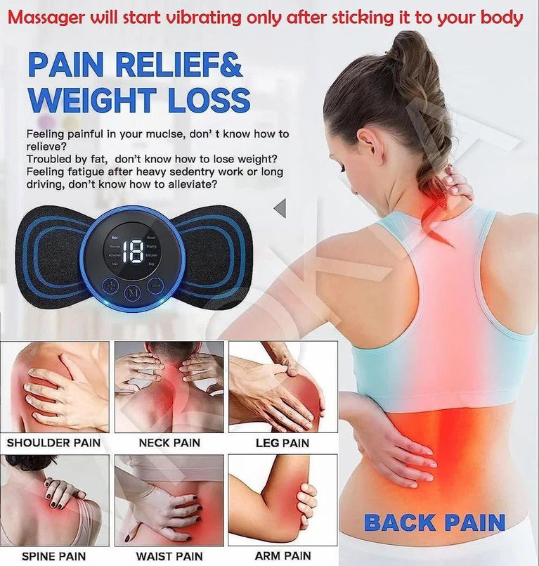 MINI BUTTERFLY MASSAGER Body Massager Machine for Pain Relief Wireless Massager