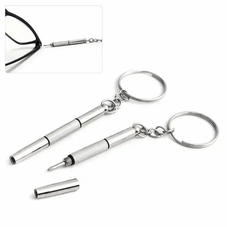 MINI SCREWDRIVER KEYCHAIN - 3 in 1 short screwdriver performance tool