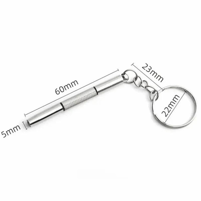 MINI SCREWDRIVER KEYCHAIN - 3 in 1 short screwdriver performance tool