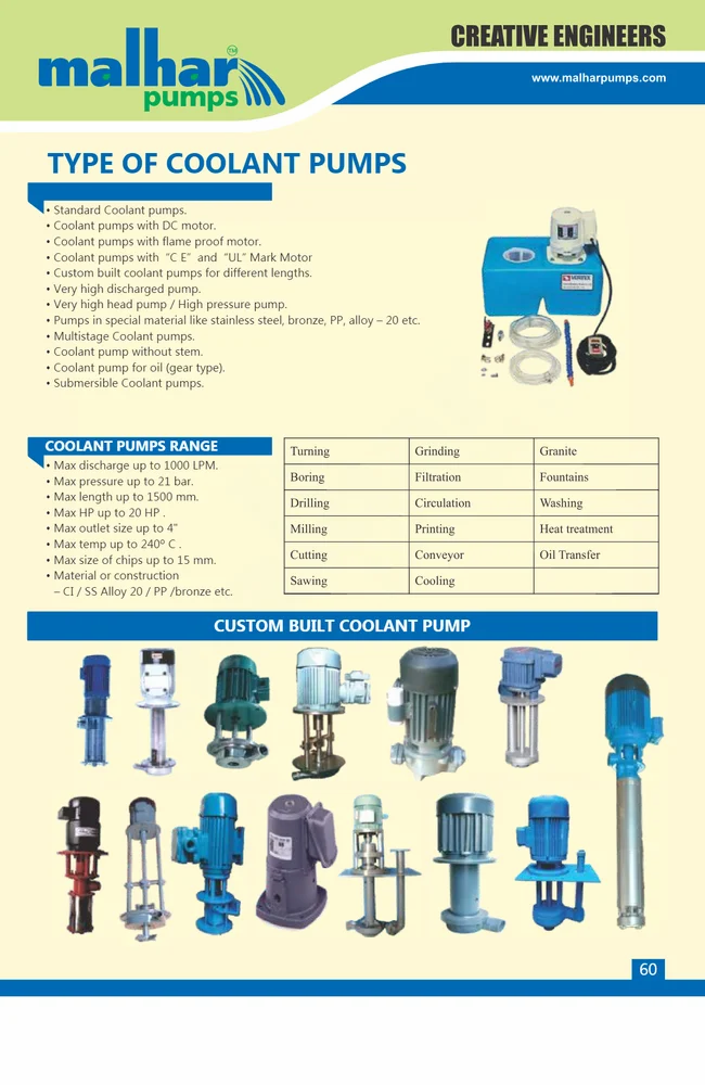 Malhar Coolant Pump