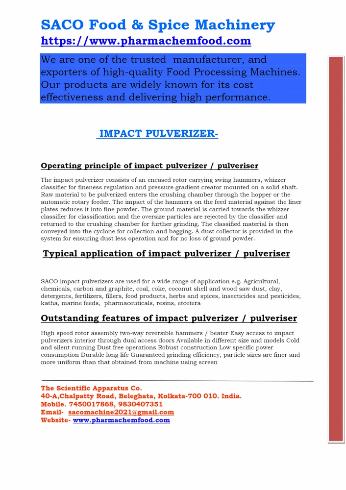 Micro Pulverizer