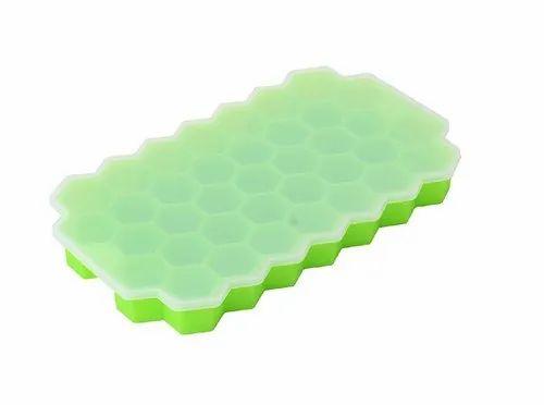 Mold With Cover - Ice Cube Trays -Flexible Silicone 37 Creative Ice Cubes Maker Mold