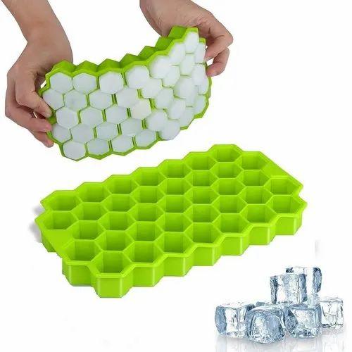 Mold With Cover - Ice Cube Trays -Flexible Silicone 37 Creative Ice Cubes Maker Mold