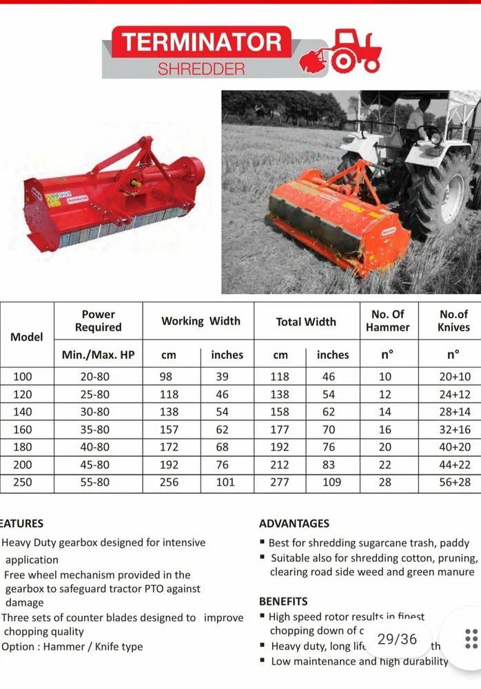 Mulcher Machine Shreder