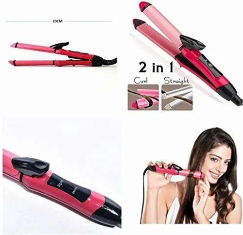 NOVA Hair Straightener 2 in 1 Curler NHC-2009