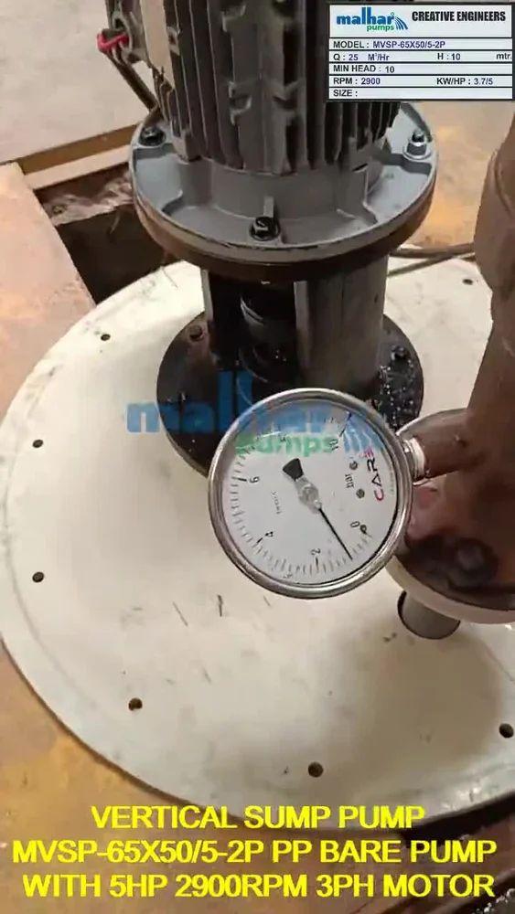 PP Vertical Sump Pump