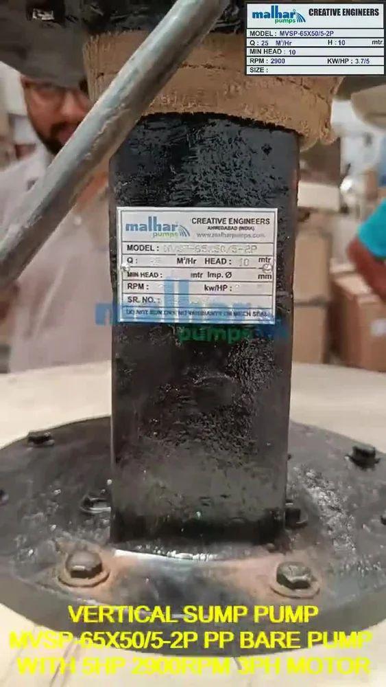 PP Vertical Sump Pump