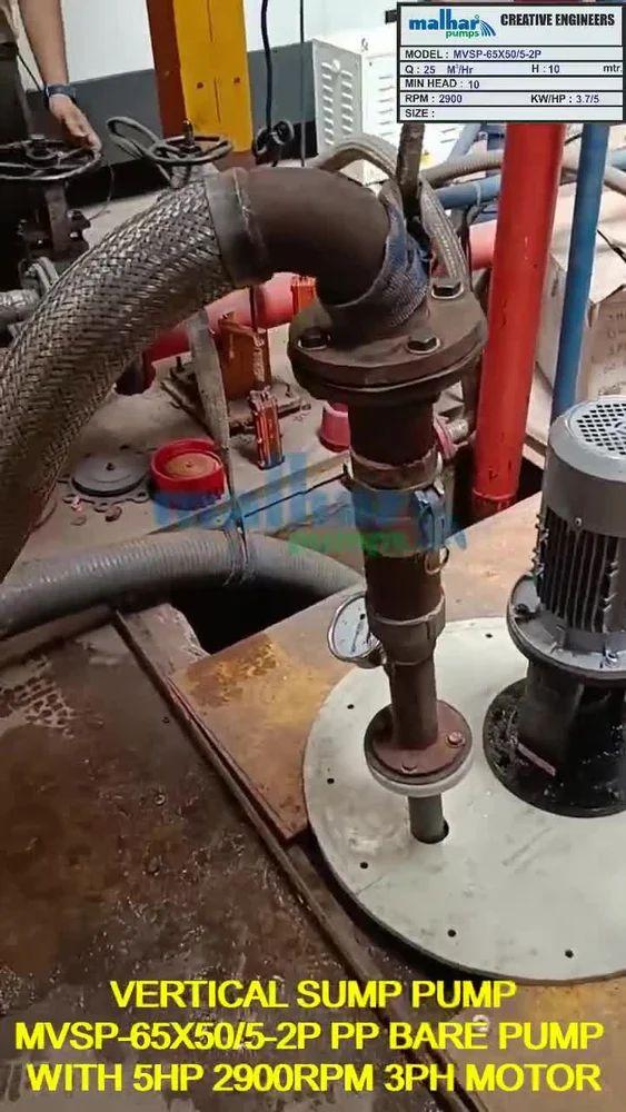 PP Vertical Sump Pump