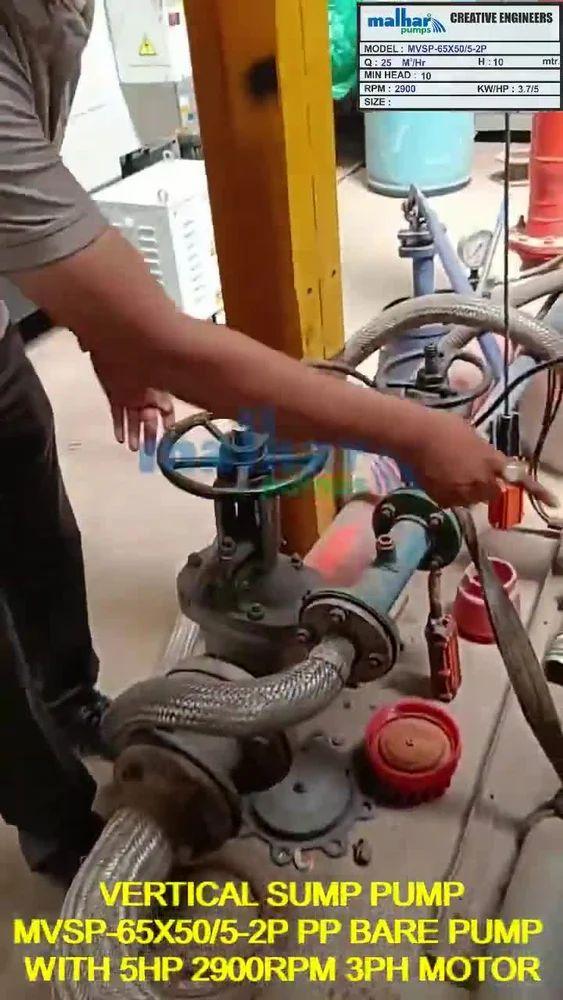 PP Vertical Sump Pump