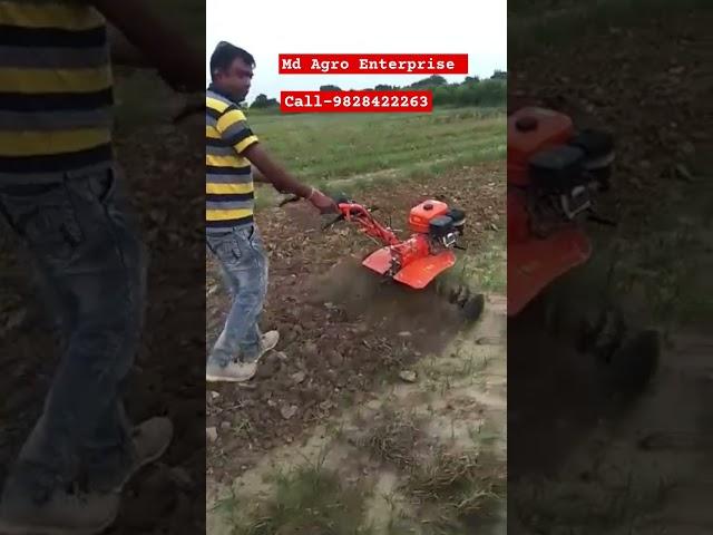 Petrol and diesel power tiller machine