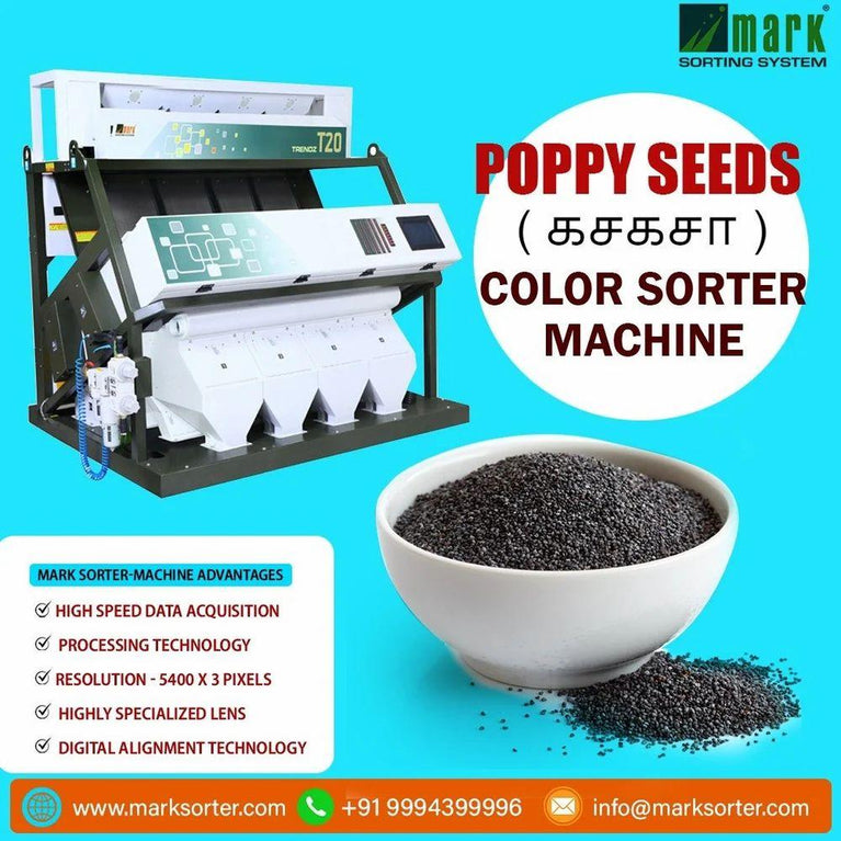 Poppy Seeds Color Sorter Machine / Kasa Kasa Sorting Machine /