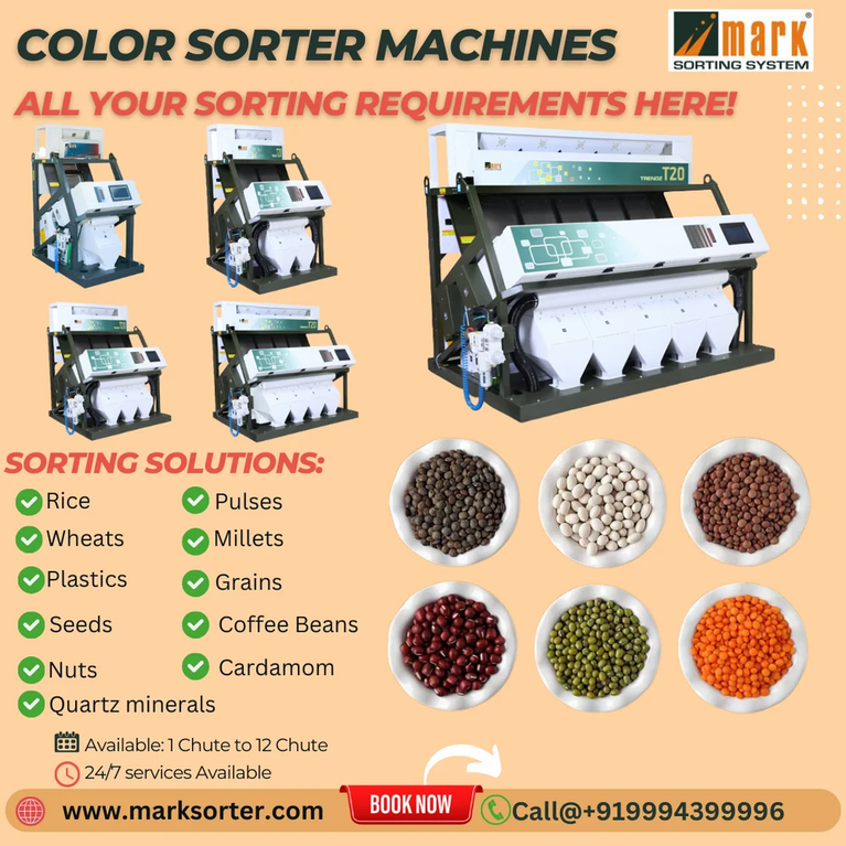 Pulses Color Sorting Machine / Pulses Sorting Machine / Seeds Sorting Machine