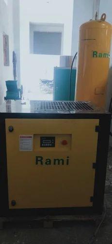 ROTARY SCREW TYPE TANK MOUNTED AIR COMPRESSOR