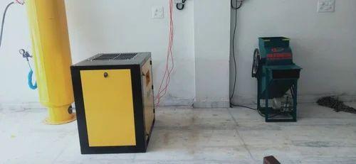 ROTARY SCREW TYPE TANK MOUNTED AIR COMPRESSOR