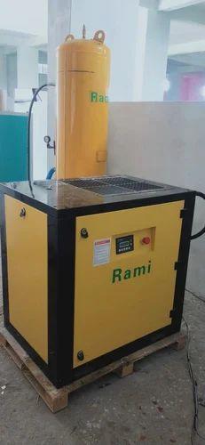 ROTARY SCREW TYPE TANK MOUNTED AIR COMPRESSOR