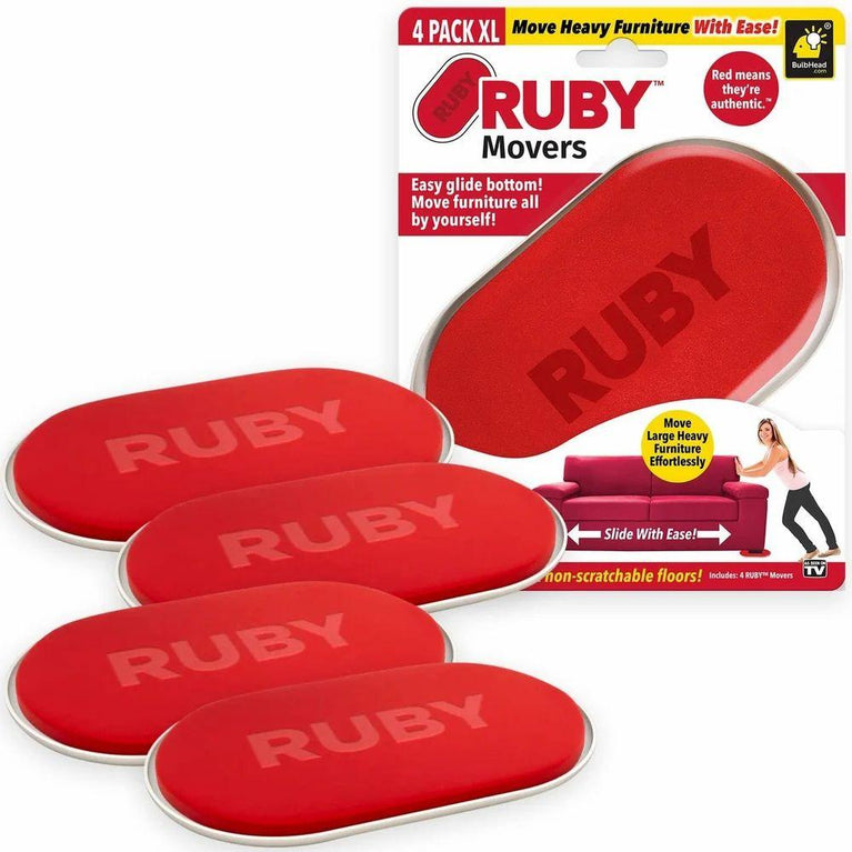 RUBY MOVERS - Ruby Movers Furniture Sliders for Carpet
