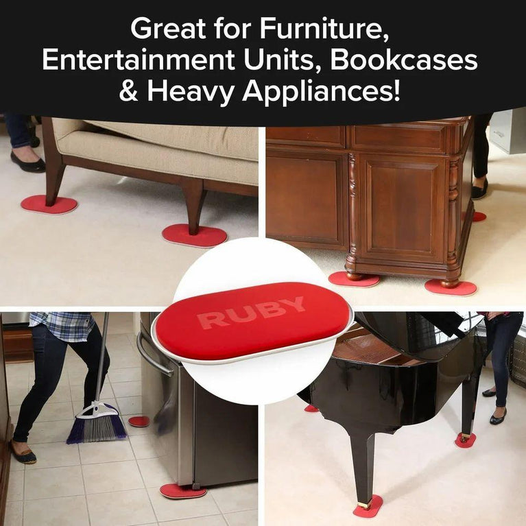 RUBY MOVERS - Ruby Movers Furniture Sliders for Carpet