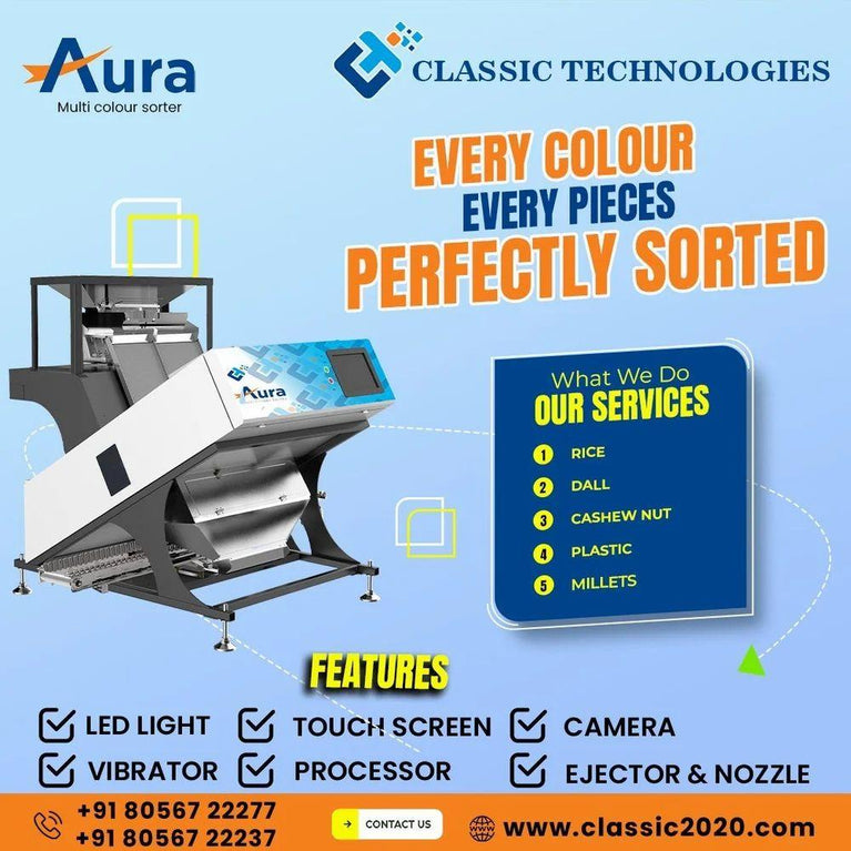 Rice Color Sorter Machine - Aura Classic 256