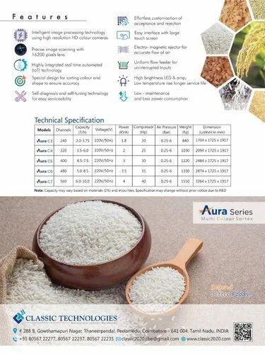 Rice Color Sorter Machine - Aura Classic 256