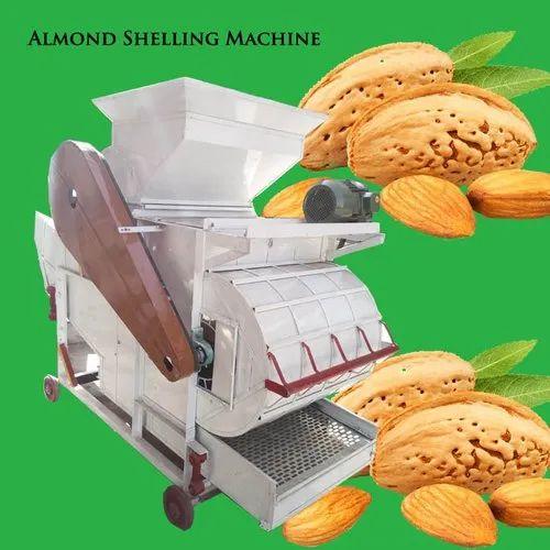 Row Almonds shelling Machine